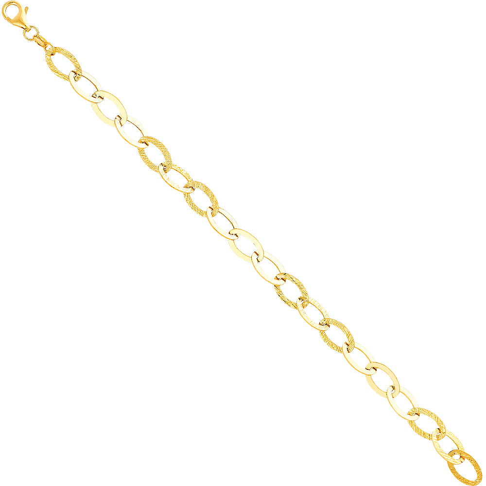 Flat Oval Bracelet