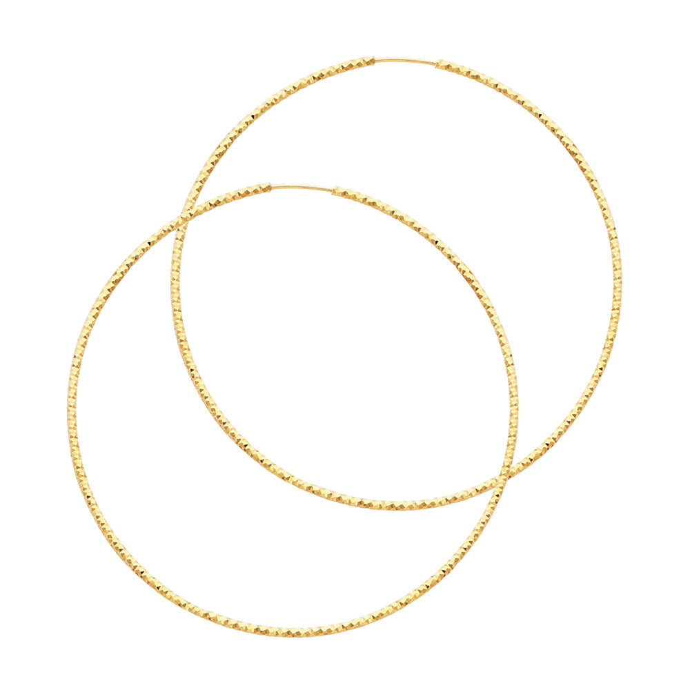Large Textured Hoop